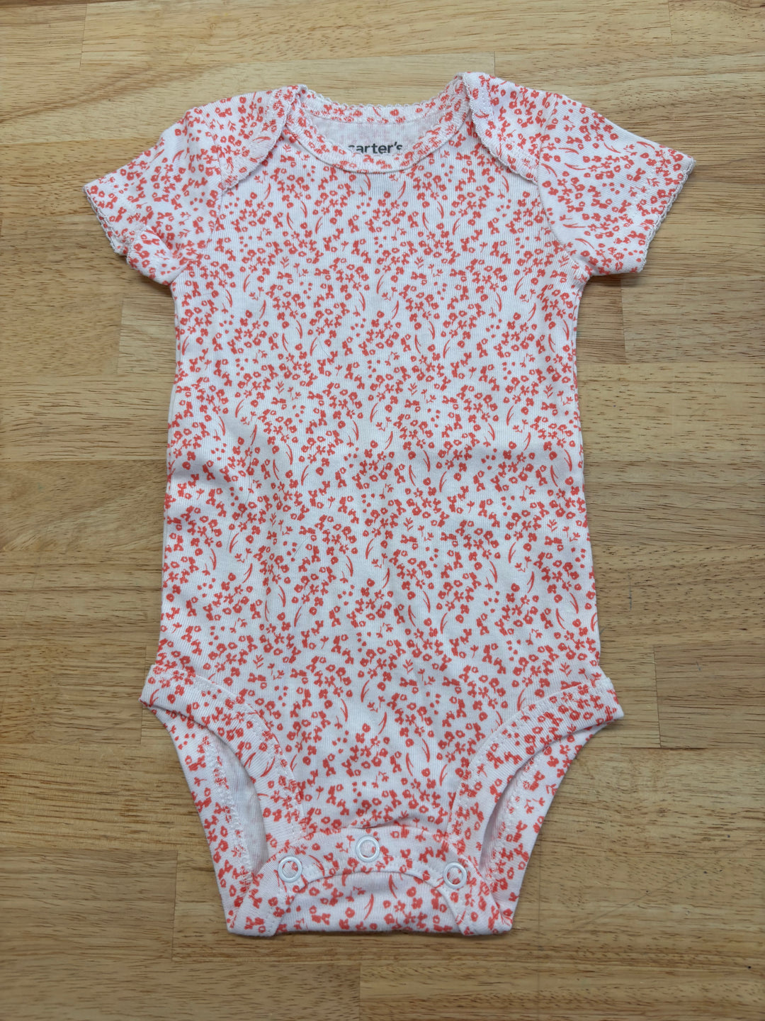 Carter’s 0-3M Bodysuit - White Floral - Like New, NWOT