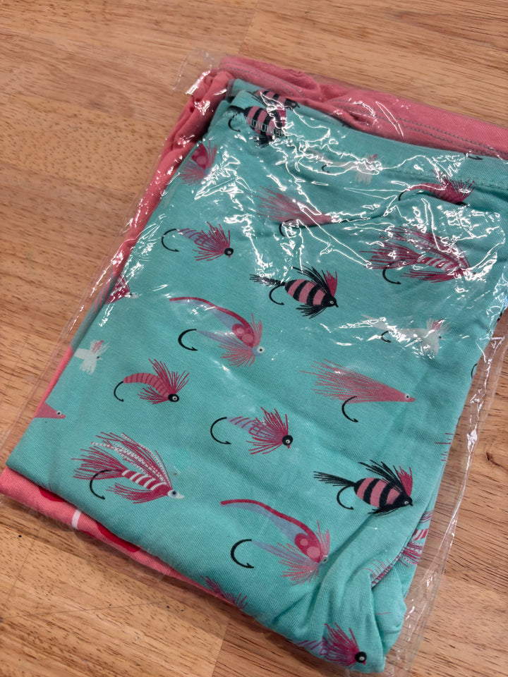 Kickee Kids 10 PJ Set - Fishing Flies NWT