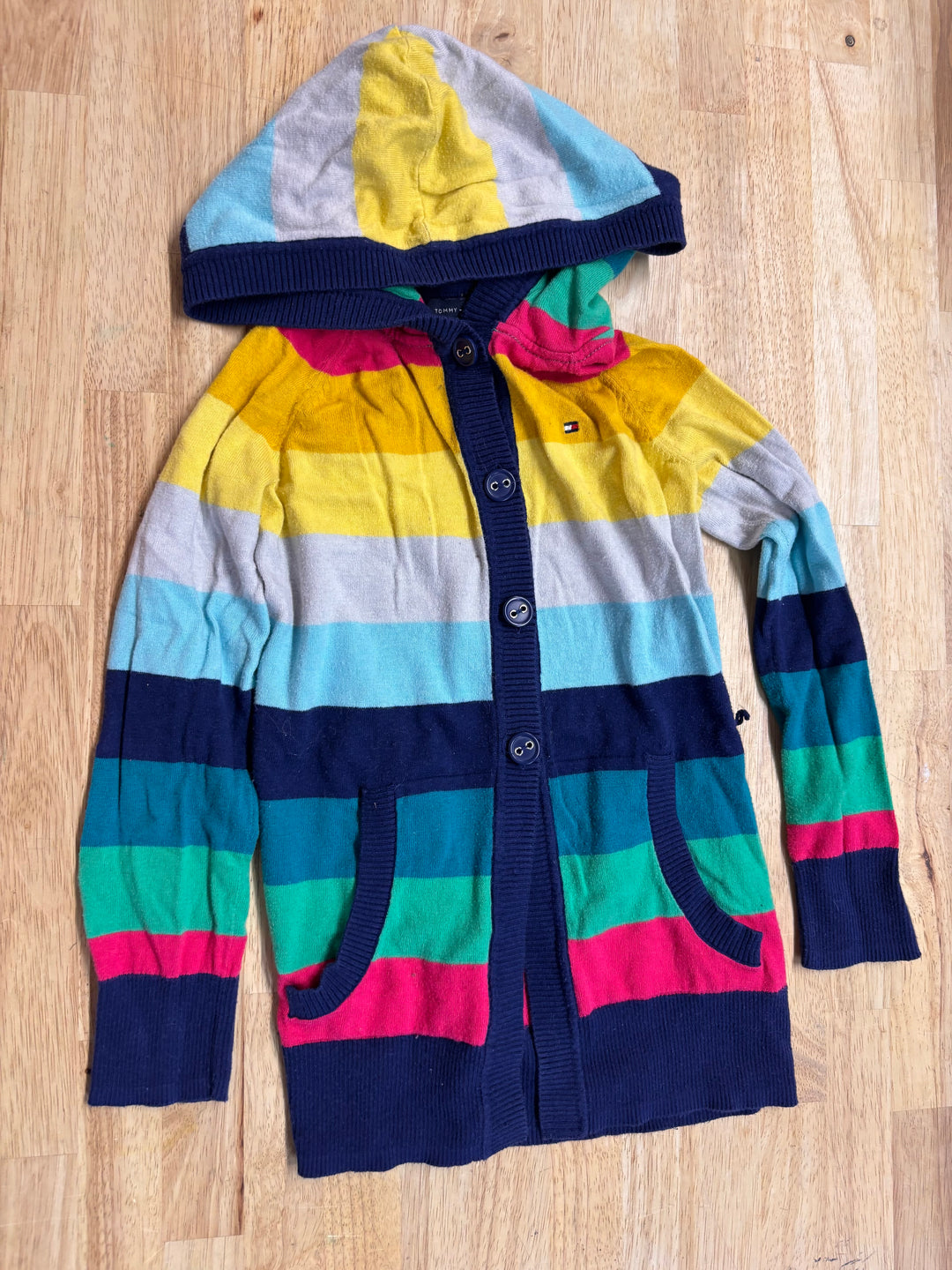 Tommy Hilfiger Rainbow Hooded Cardigan 6-7Y