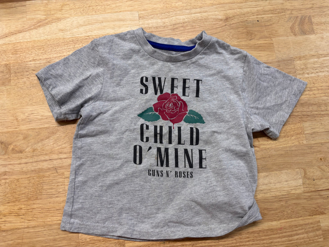 Guns N’ Roses “Sweet Child” Graphic Tee Light Grey 5T