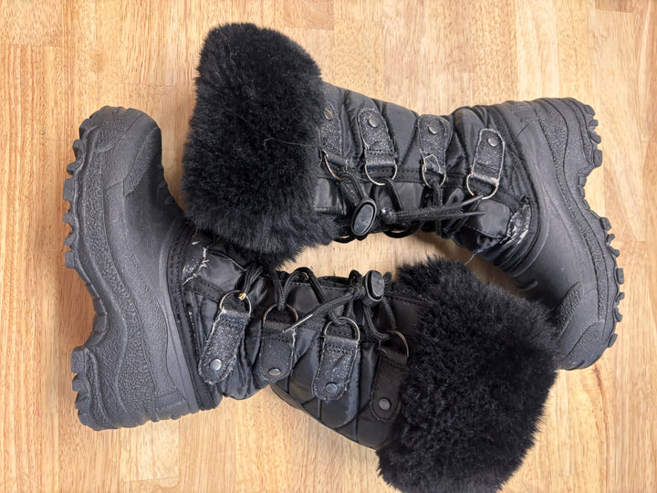 Arctic Tracks Tall Winter Boots Fur Trim Size 12