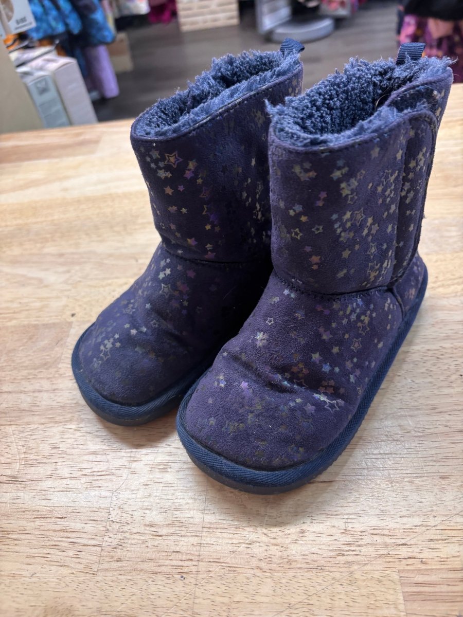 Navy Blue Star Ankle Boots Play Condition 10 - Nest and Sprout - Consignment