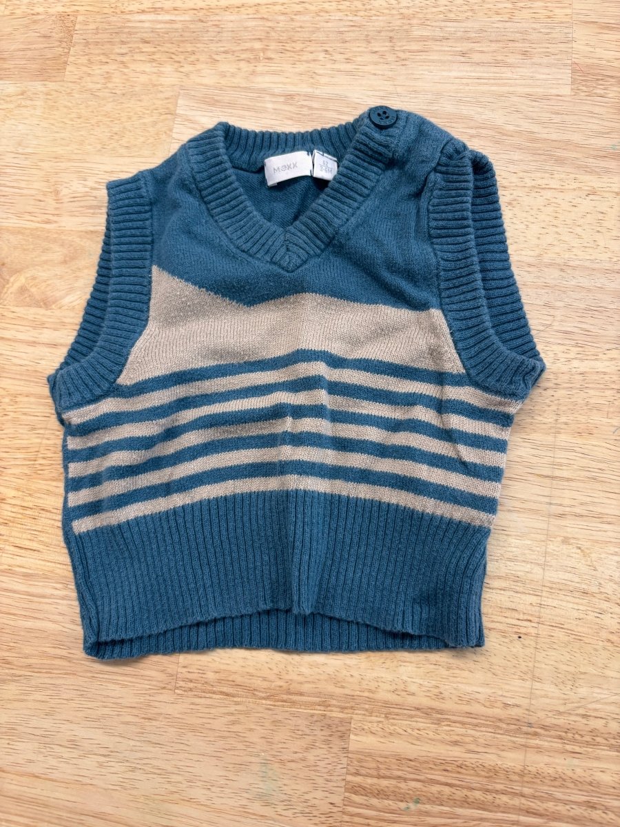Mexx 3–6M Teal Vest - Nest and Sprout - Consignment