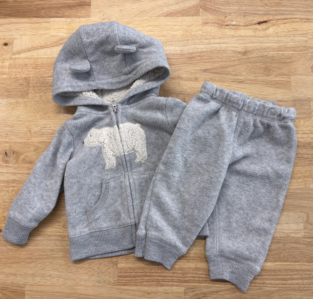 Carters 6M Fleece Set – Polar Bear