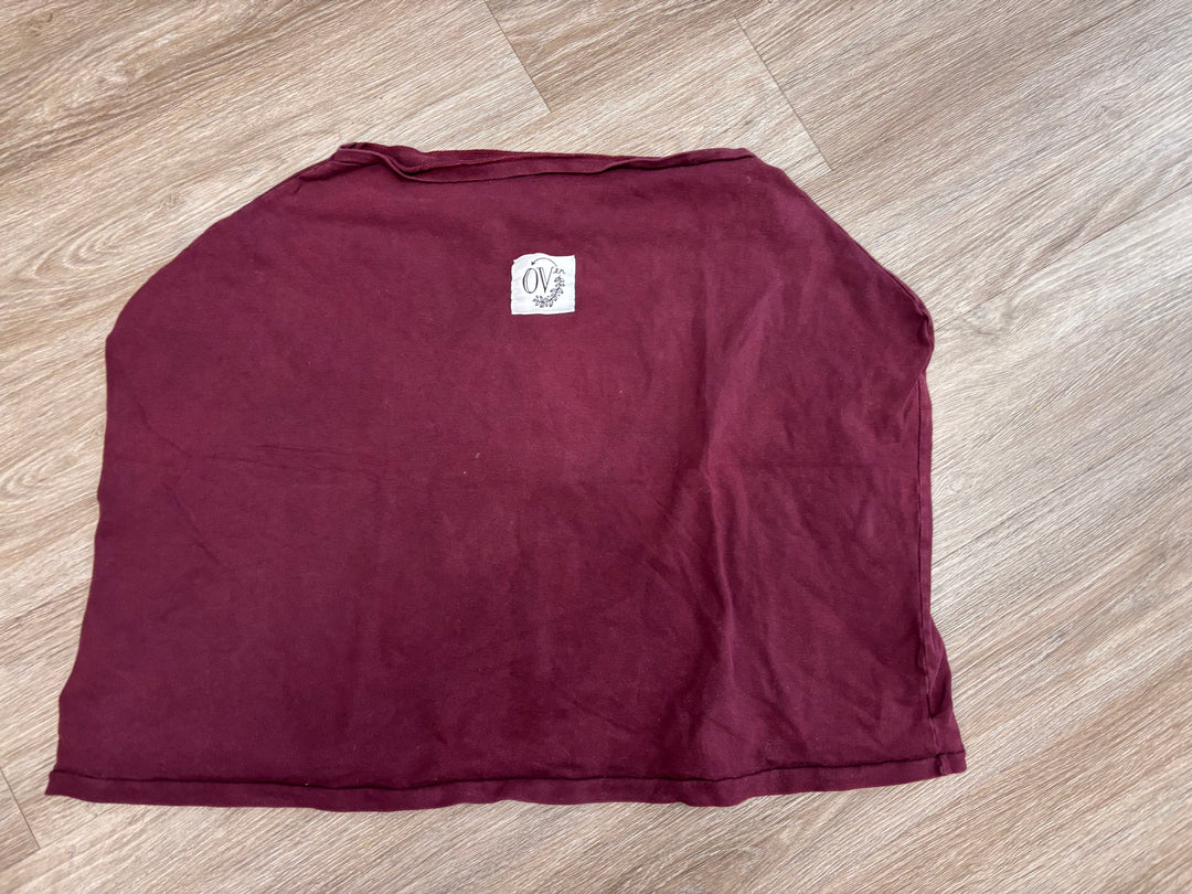 The Over Company Burgundy Nursing Cover