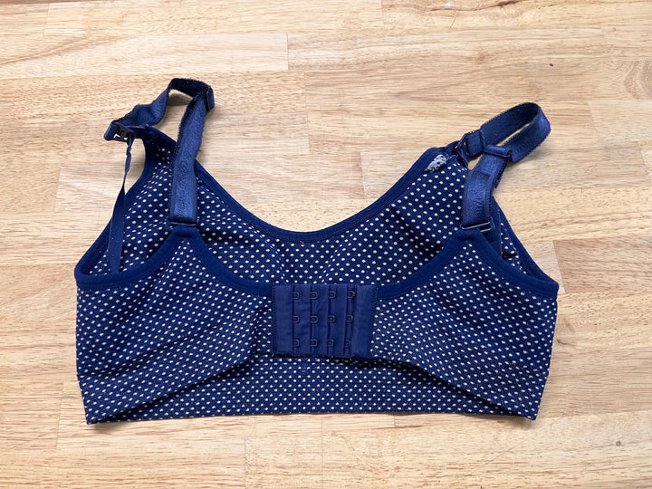 Momzelle Nursing Bra – Navy Polka Dot, XS