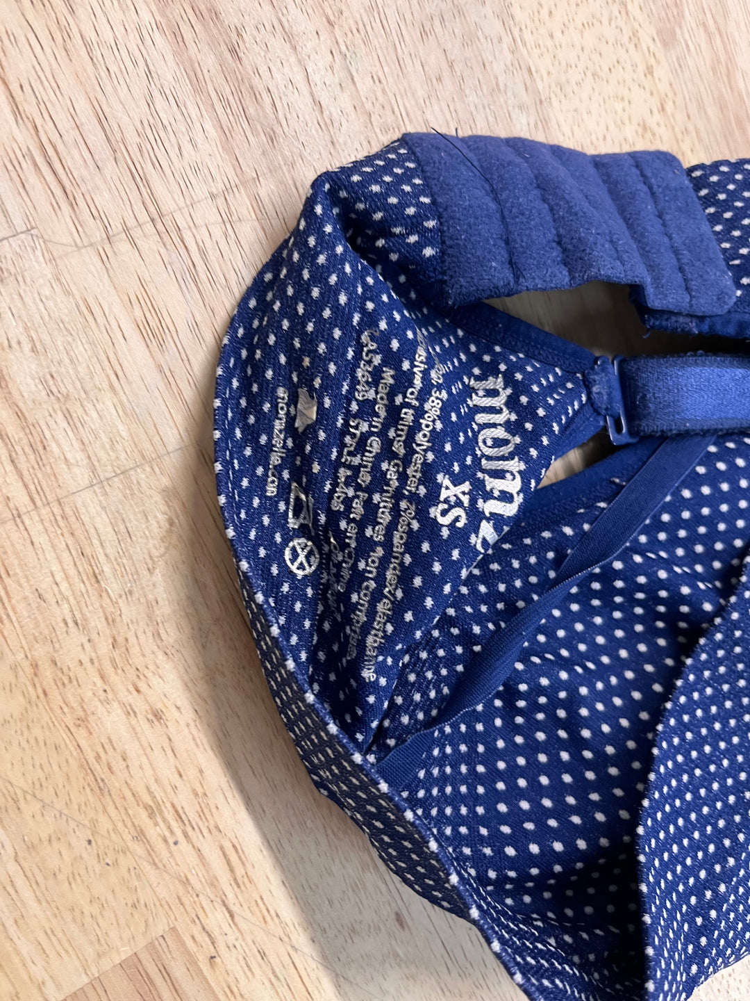 Momzelle Nursing Bra – Navy Polka Dot, XS