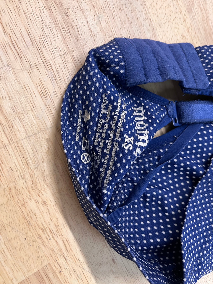 Momzelle Nursing Bra – Navy Polka Dot, XS