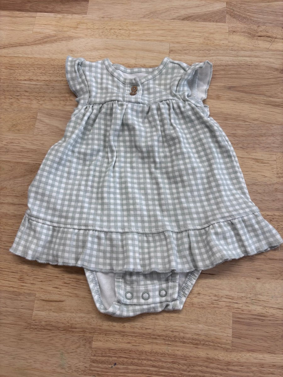 Carter’s Gingham Bodysuit Dress (3 Months) - Nest and Sprout - Consignment