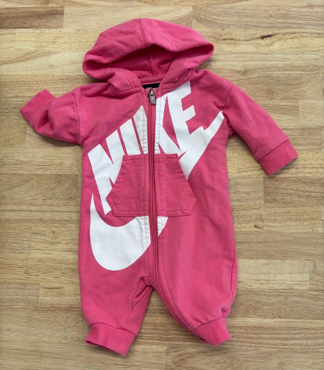 Nike Hooded Romper (3 Months) - Nest and Sprout - Consignment