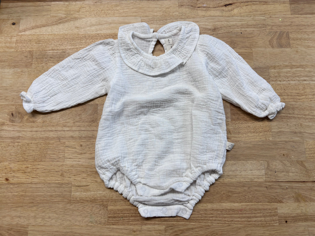 Flippo Muslin Collared Bodysuit 9–12M