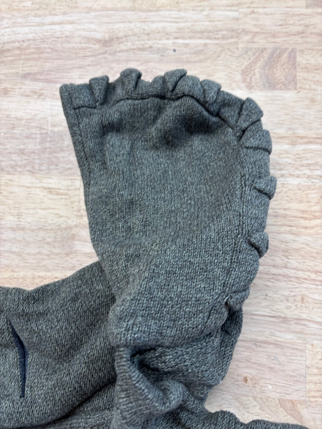 Zara Baby Green Knit Hooded Zip Sweater 9-12m