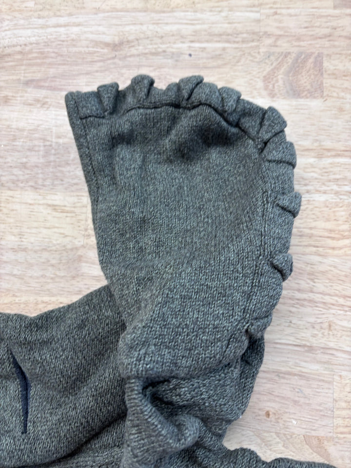 Zara Baby Green Knit Hooded Zip Sweater 9-12m