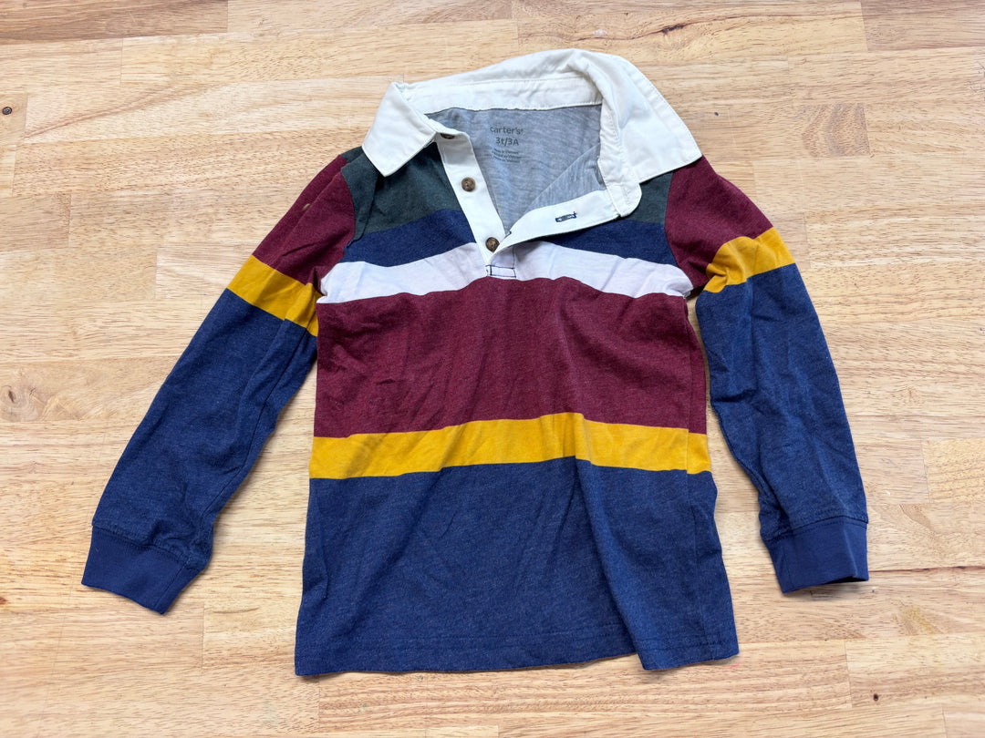 Carters Striped Collared Shirt 3T