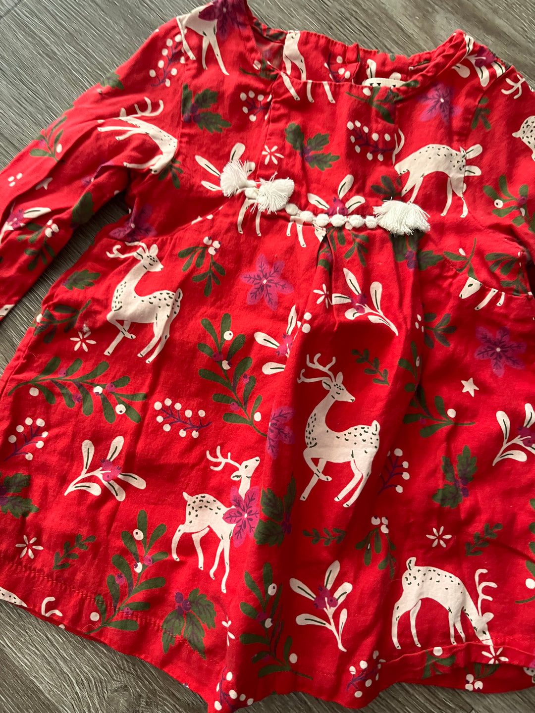 Hatley 12–18M Christmas Dress – Mistletoe Print
