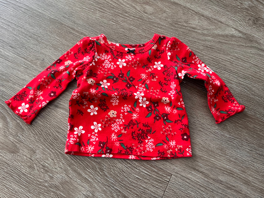 Carter’s NB Red Floral Top