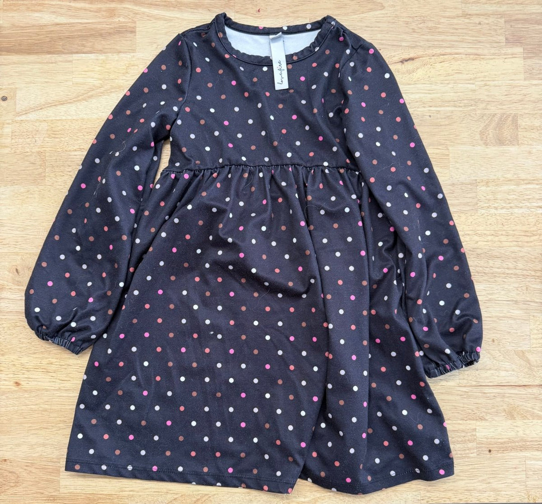 Love, Fire Polka Dot Dress – 5 | Black & White - Nest and Sprout - Consignment