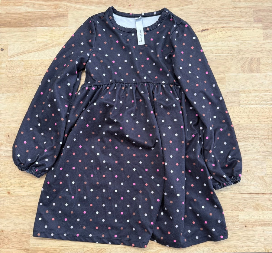 Love, Fire Polka Dot Dress – 5 | Black & White - Nest and Sprout - Consignment