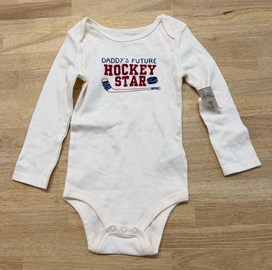 Joe Fresh Daddy's Future Hockey Star Bodysuit 24m – | NWT - Nest and Sprout - Consignment