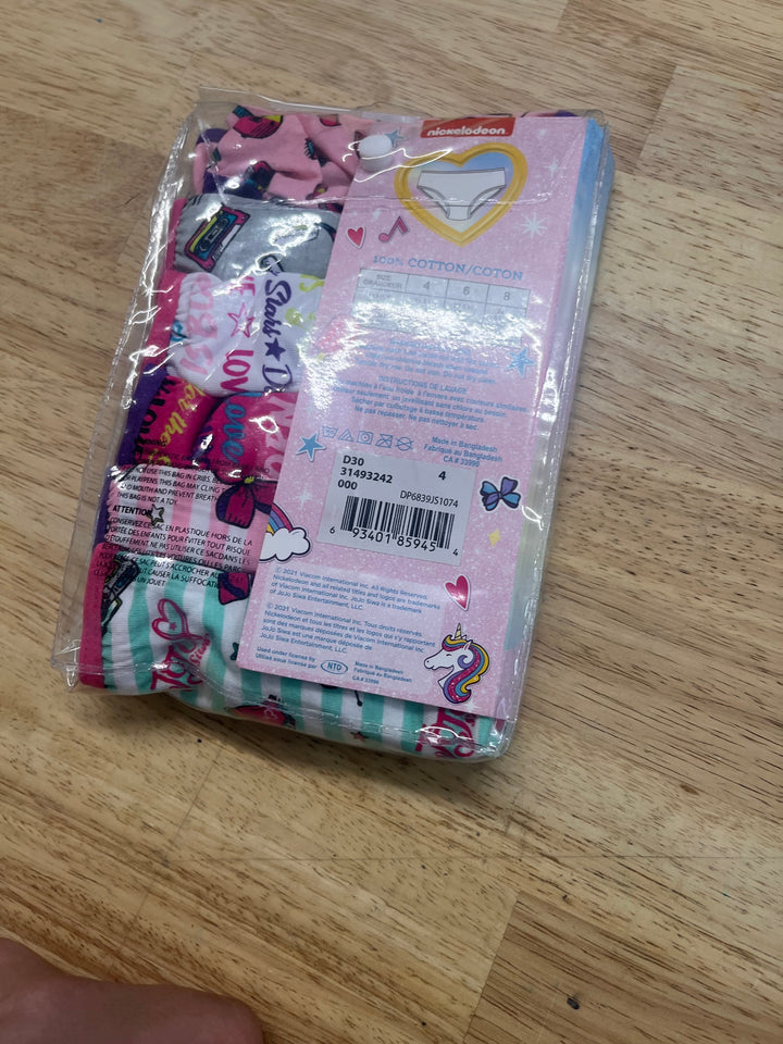 JoJo Siwa Size 4 Cotton Briefs – New in Package
