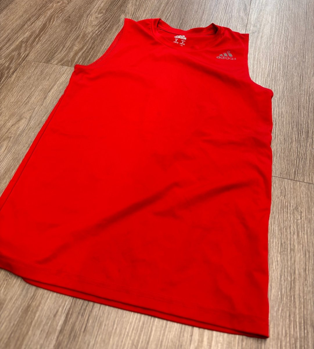 Adidas Red Sleeveless Shirt – Size 10/12 - Nest and Sprout - Consignment