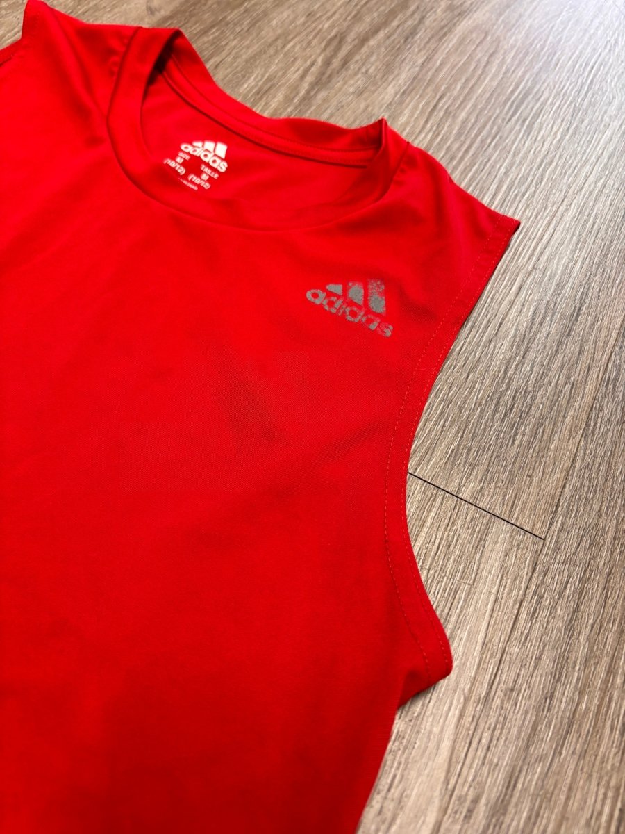 Adidas Red Sleeveless Shirt – Size 10/12 - Nest and Sprout - Consignment