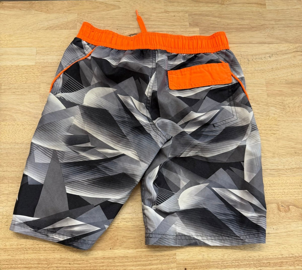 Gerry Swim Shorts – Size 7/8 | Grey & Orange - Nest and Sprout - Consignment