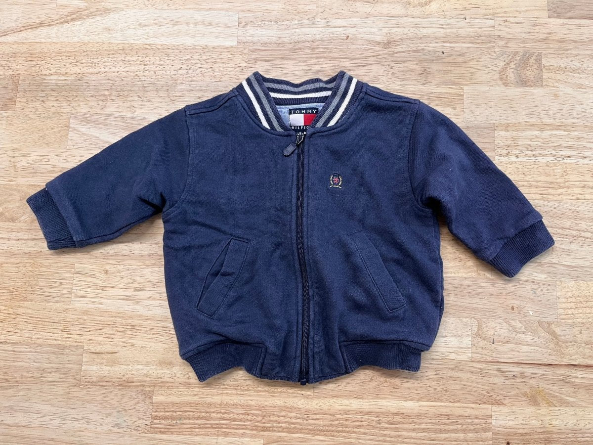 Tommy Hilfiger 3–6M Zip - Up Sweatshirt - Nest and Sprout - Consignment