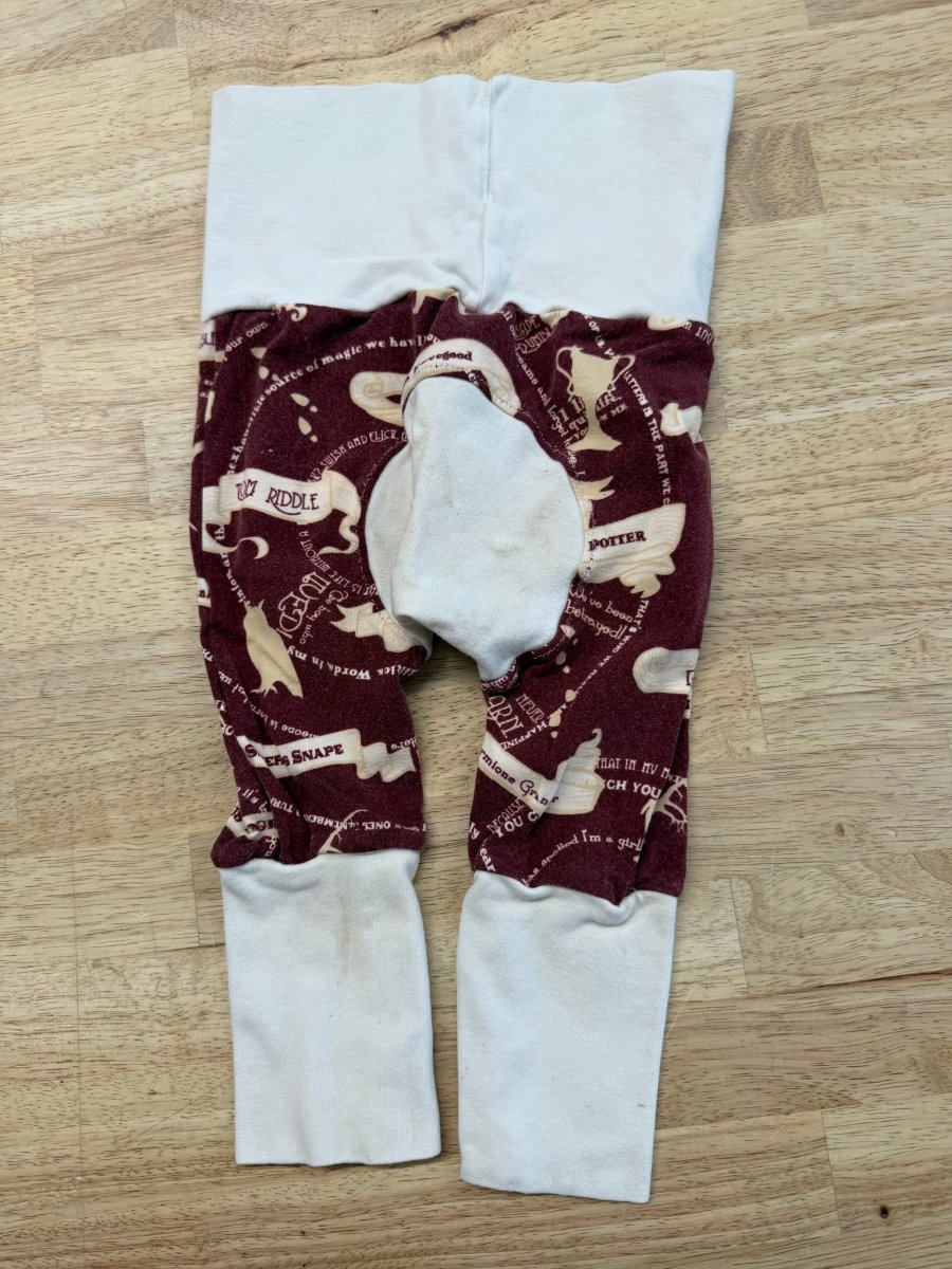 Mountain Tots Sewing Grow With Me Pants – 3–12M | Harry Potter imperfect - Nest and Sprout - Consignment