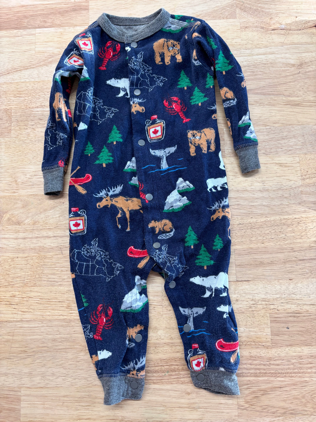 Little Blue House Canada Romper 6–12M