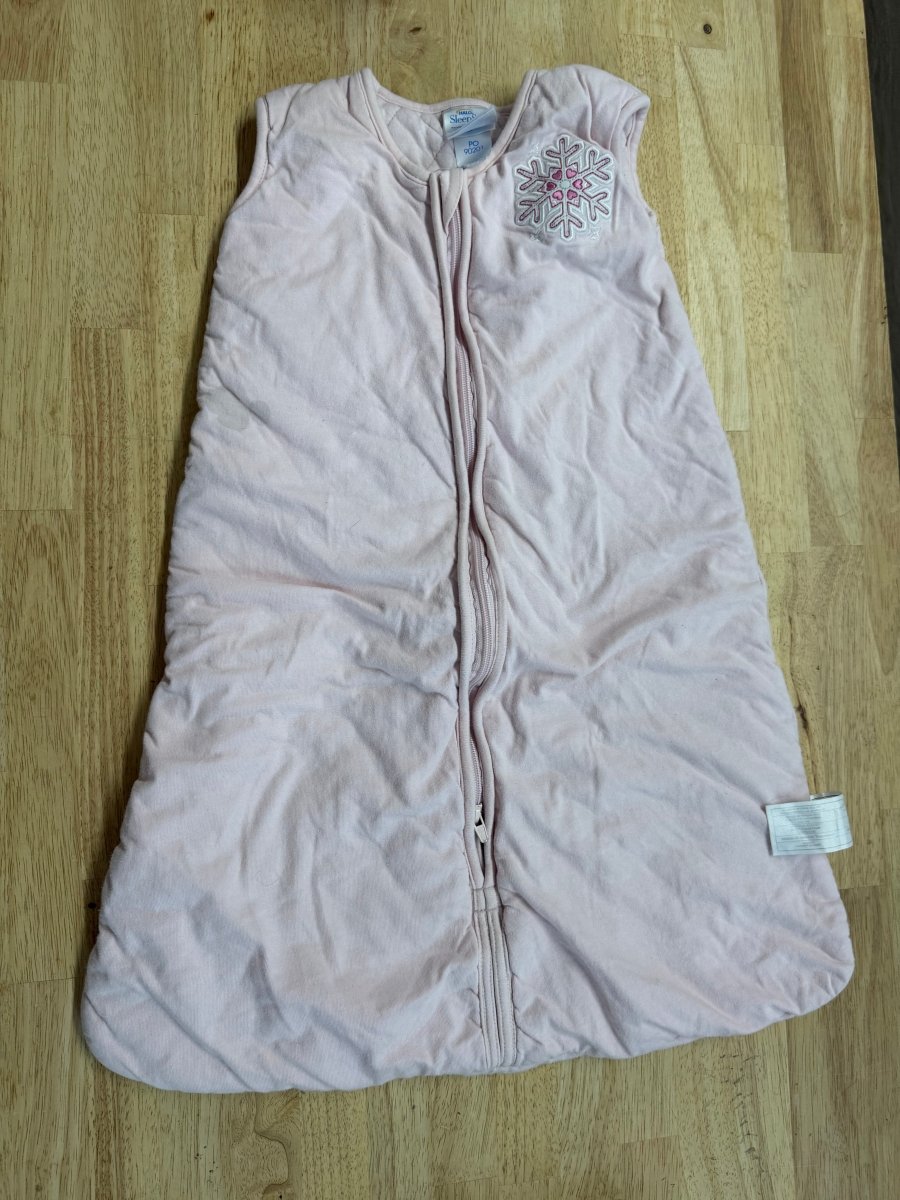 Halo Sleep Sack – 6–12M | Pink Cotton Insulated - Nest and Sprout - Consignment