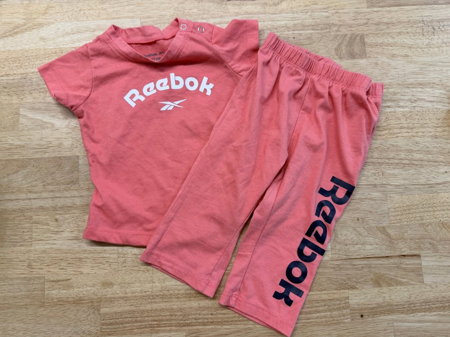 Reebok Outfit Set – 6–9M | Pink Shirt & Pants - Nest and Sprout - Consignment