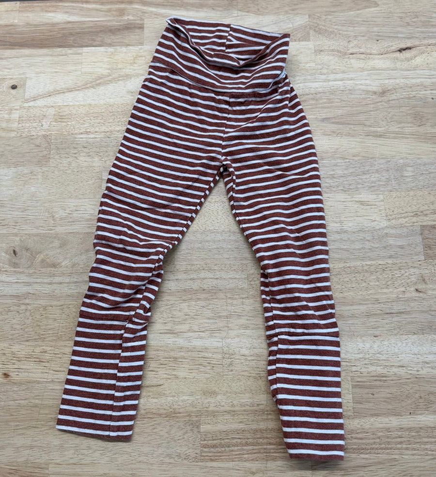 Gro by Zoe Grow With Me Pants – 1–3Y | Brown & White Stripe - Nest and Sprout - Consignment