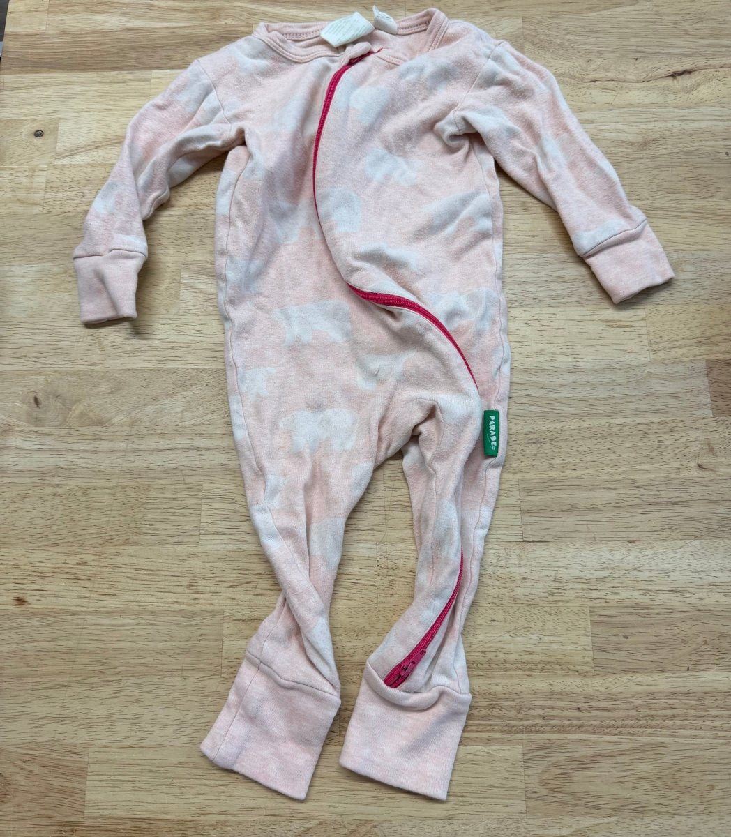 Parade Organics Sleeper – 12 - 18m | Light Pink Polar Bear | Play - Nest and Sprout - Consignment