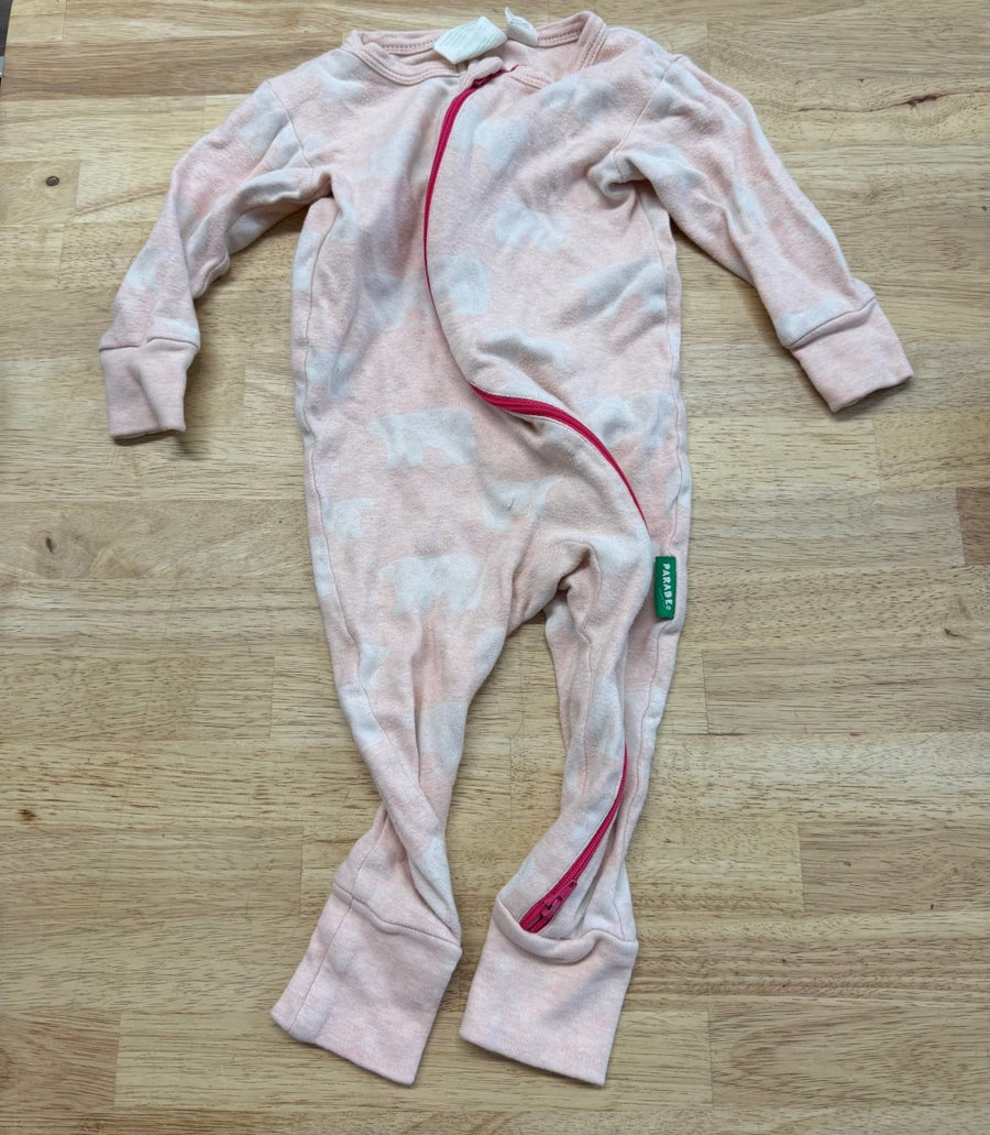 Parade Organics Sleeper – 12 - 18m | Light Pink Polar Bear | Play - Nest and Sprout - Consignment