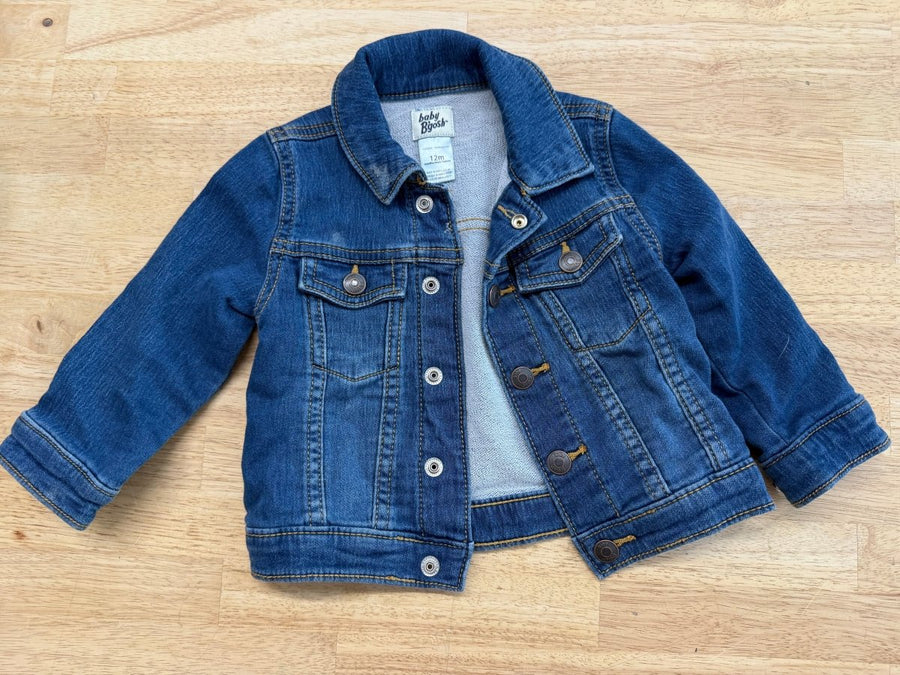 Baby Bgosh denim Jacket – 12M | Lightweight denim Snap Medium Wash - Nest and Sprout - Consignment