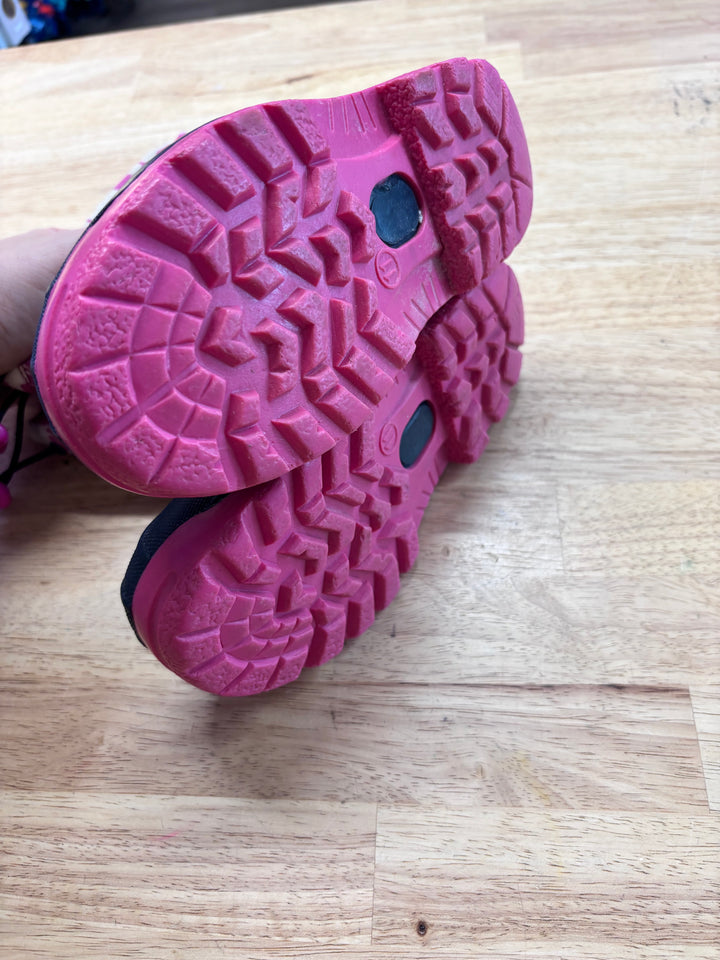 Hatley Print Galosh Snow Boot Navy/Pink