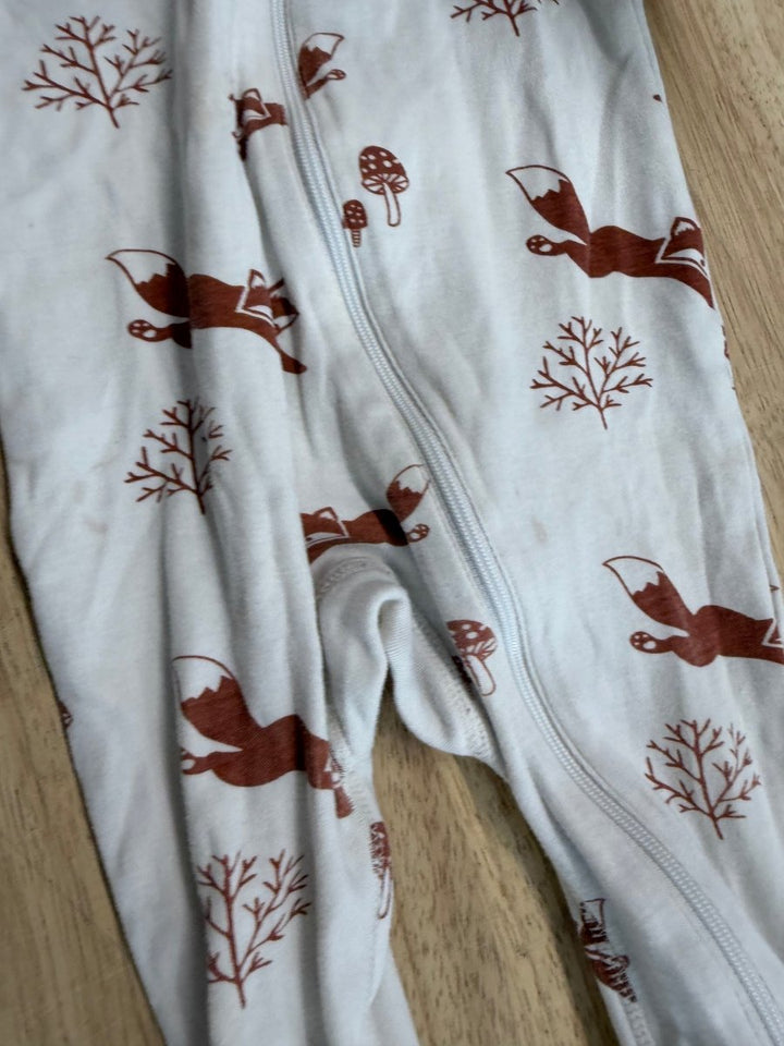 Parade Organics Footless Sleeper –6 - 12m | Fox Print | Play - Nest and Sprout - Consignment
