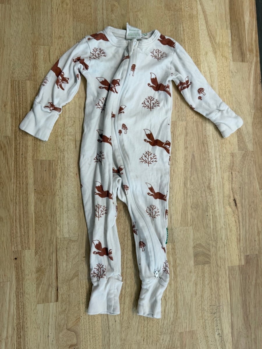 Parade Organics Footless Sleeper –6 - 12m | Fox Print | Play - Nest and Sprout - Consignment