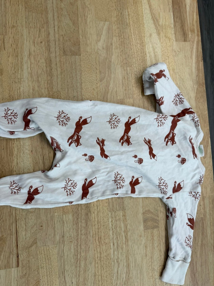 Parade Organics Footless Sleeper –6 - 12m | Fox Print | Play - Nest and Sprout - Consignment