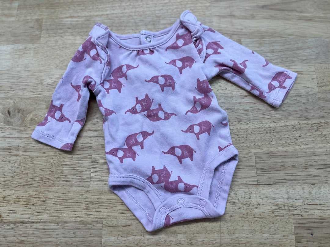 Child of Mine by Carters Pink Elephant Bodysuit