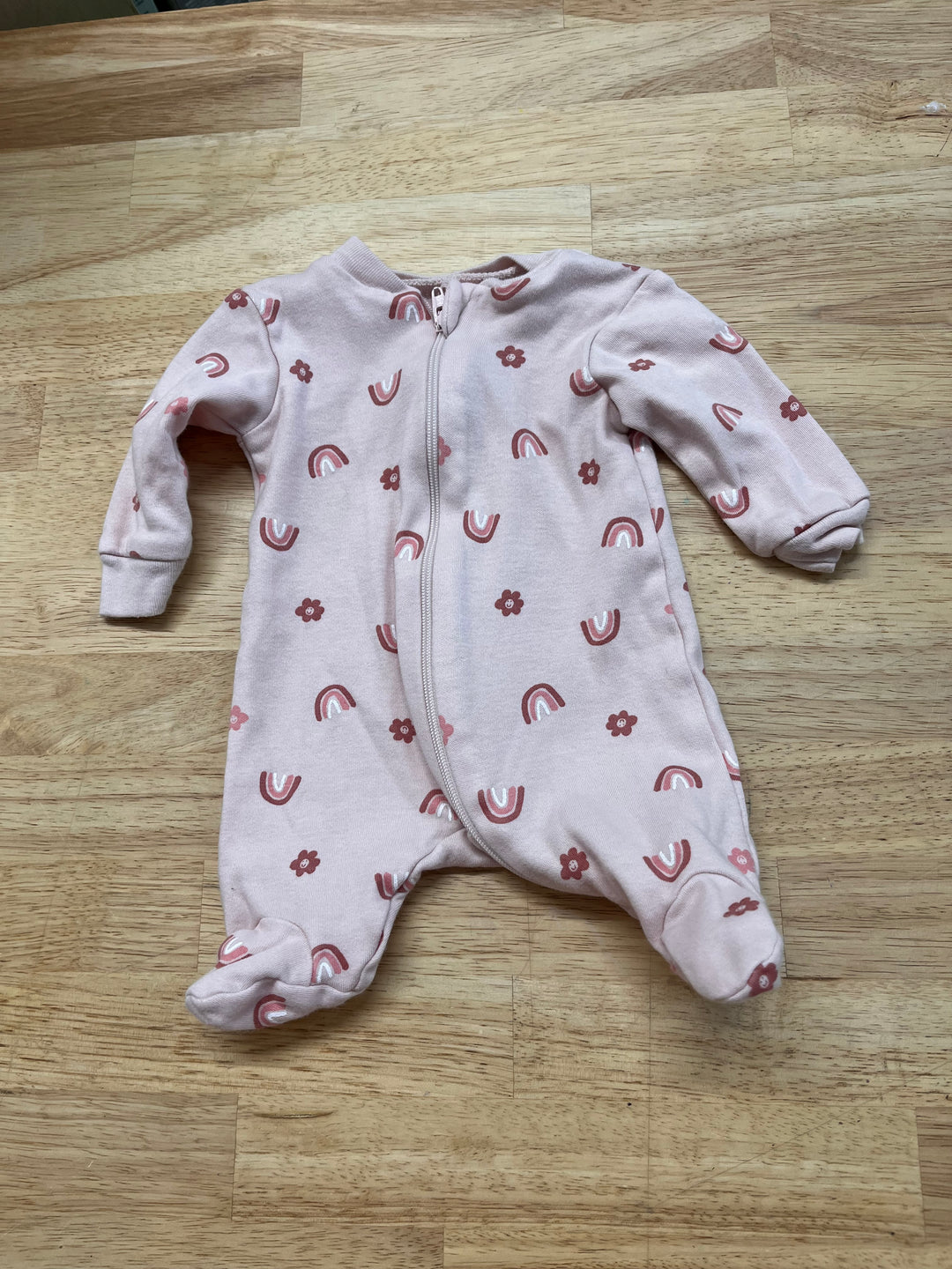 George Preemie Pink Rainbow Sleeper