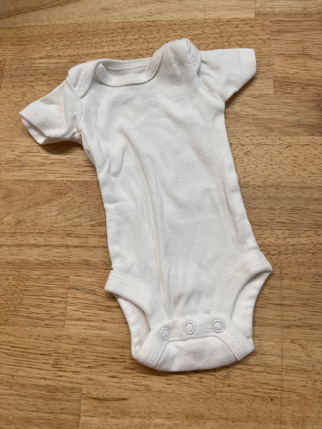 Simple Joys by Carters Preemie White Bodysuit