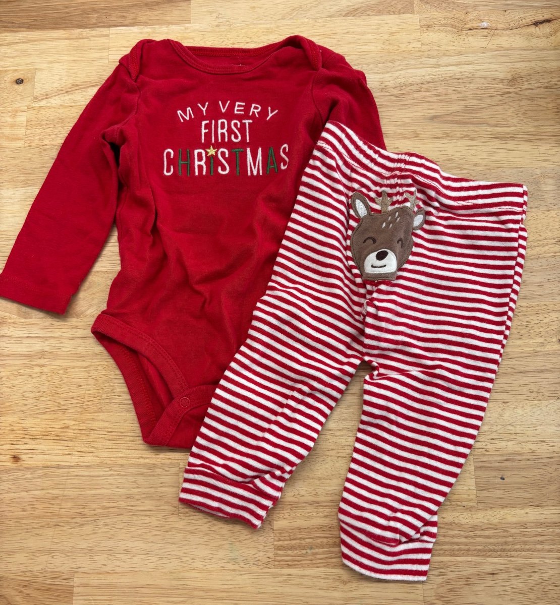Carter's 12 MONTH Set - MY FIRST CHRISTMAS - Nest and Sprout - Consignment