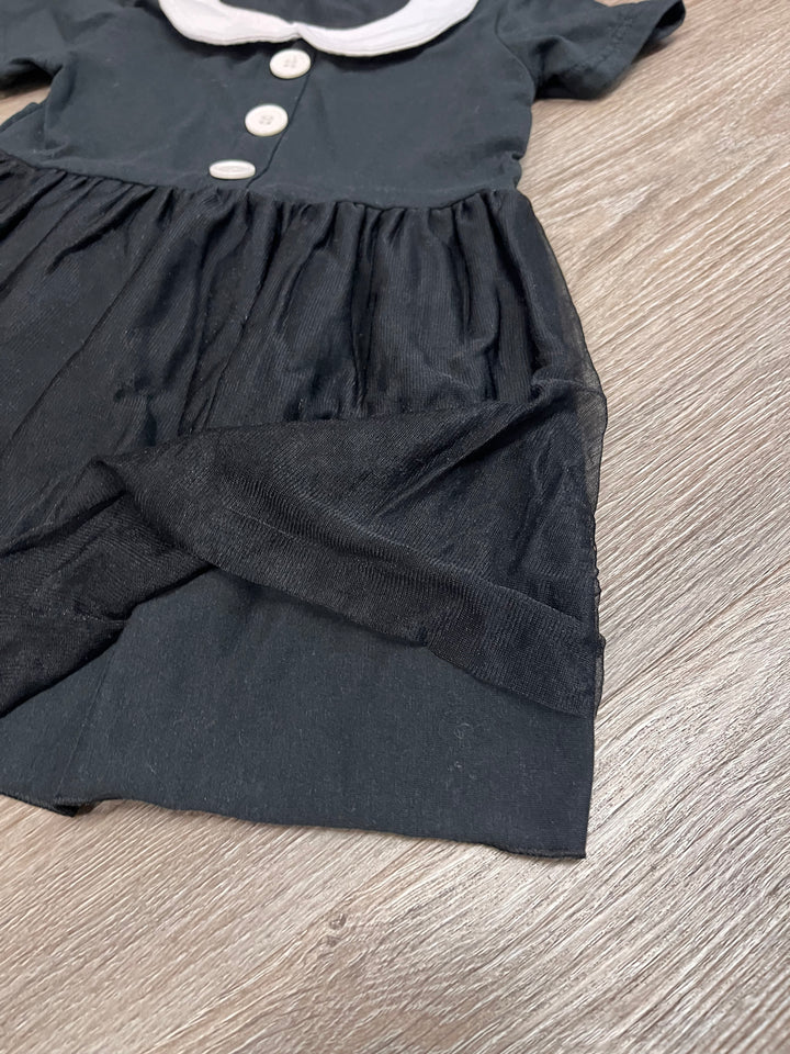 Rebel House 3T Black Dress with White Collar