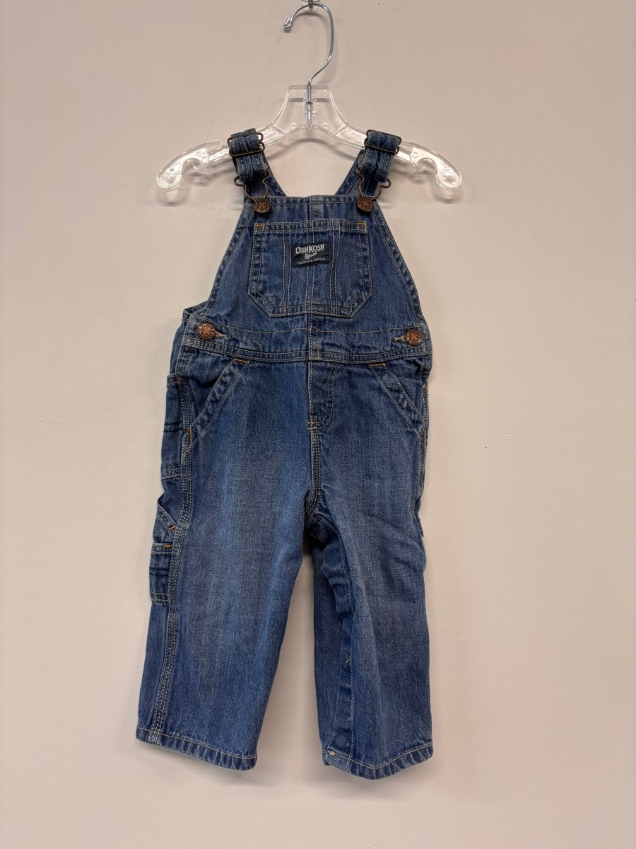 Oshkosh 12 MONTH Overalls IMPERFECT - Nest and Sprout - Consignment
