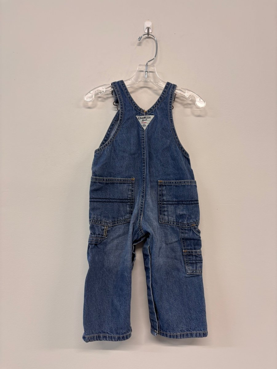 Oshkosh 12 MONTH Overalls IMPERFECT - Nest and Sprout - Consignment