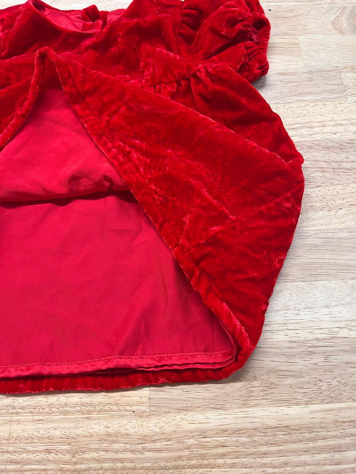 Hatley 3–6M Red Holiday Velvet Dress