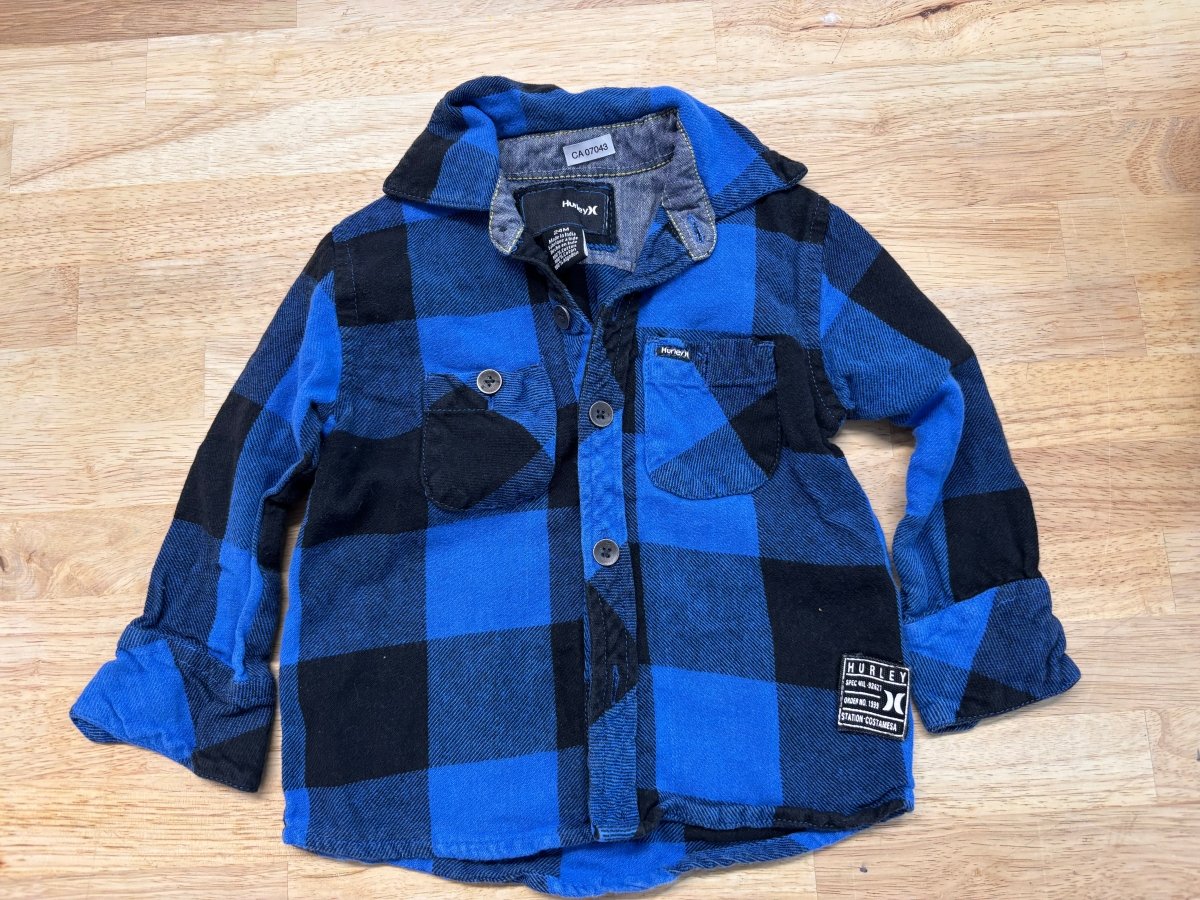 Hurley 24 MONTH Flannel Blue - Nest and Sprout - Consignment