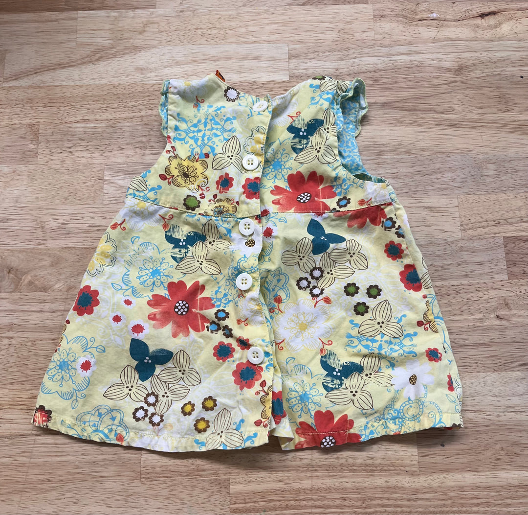 Gagou Tagou Yellow Floral tunic Size 18M